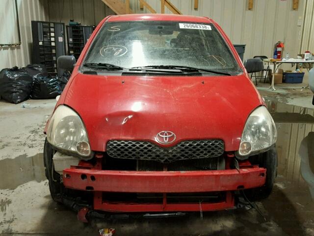 JTDKT123X50074305 - 2005 TOYOTA ECHO RED photo 9