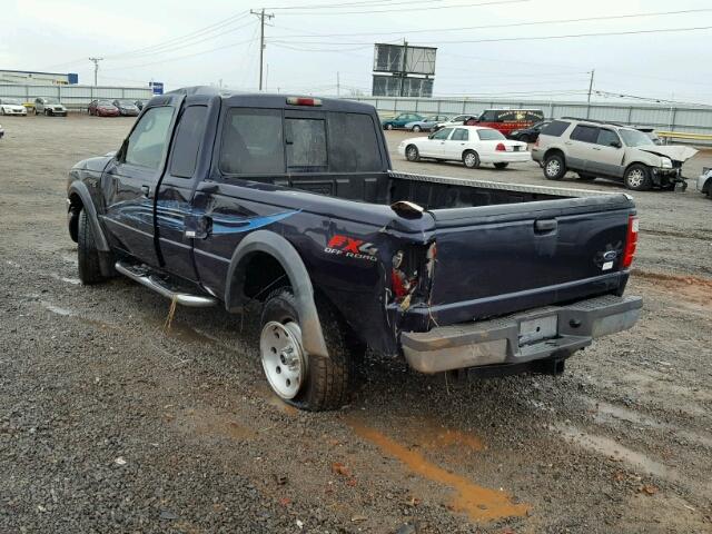 1FTZR45E72TA37329 - 2002 FORD RANGER SUP BLUE photo 3