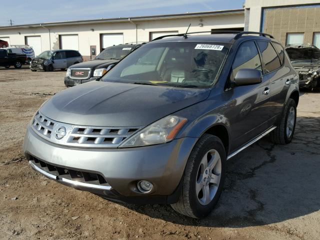 JN8AZ08W57W633656 - 2007 NISSAN MURANO SL GRAY photo 2