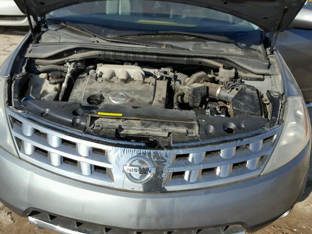 JN8AZ08W57W633656 - 2007 NISSAN MURANO SL GRAY photo 7