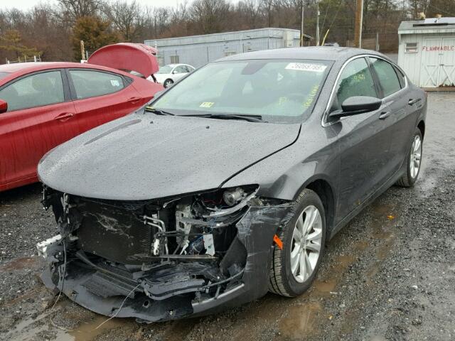 1C3CCCAB4FN578320 - 2015 CHRYSLER 200 LIMITE GRAY photo 2