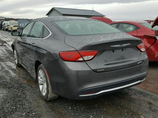 1C3CCCAB4FN578320 - 2015 CHRYSLER 200 LIMITE GRAY photo 3