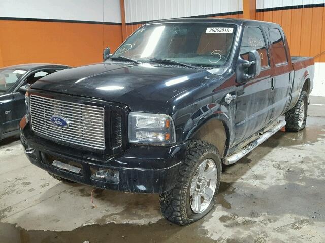 1FTWW31P37EB37579 - 2007 FORD F350 SRW S BLACK photo 2