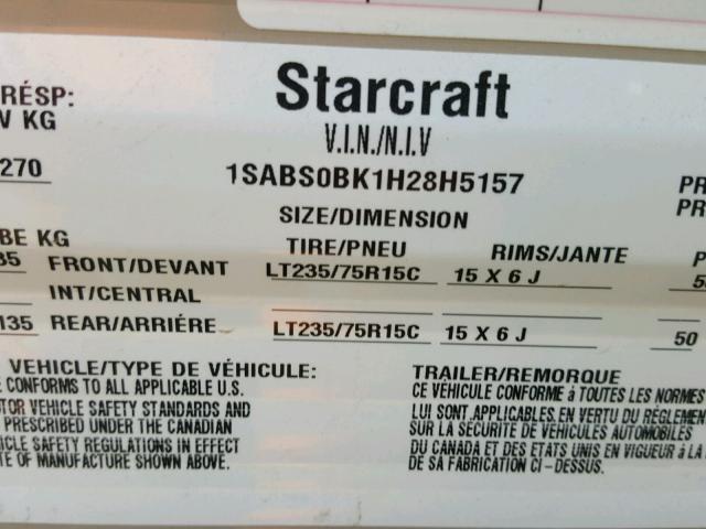 1SABS0BK1H28H5157 - 2017 STAR STARCRAFT BROWN photo 10