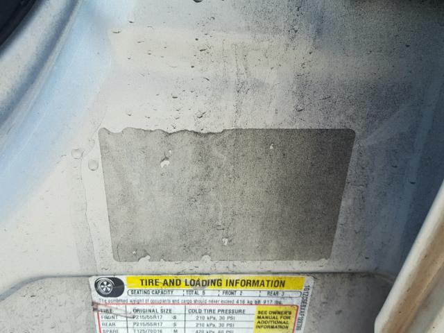 1G1ZC5EBXAF128789 - 2010 CHEVROLET MALIBU 1LT 银色 照片 10