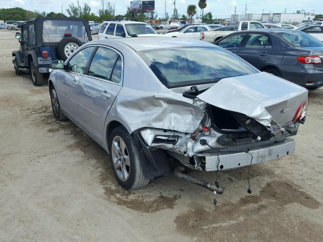 1G1ZC5EBXAF128789 - 2010 CHEVROLET MALIBU 1LT SILVER photo 3