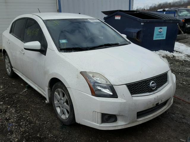 3N1AB6APXAL727263 - 2010 NISSAN SENTRA 2.0 WHITE photo 1