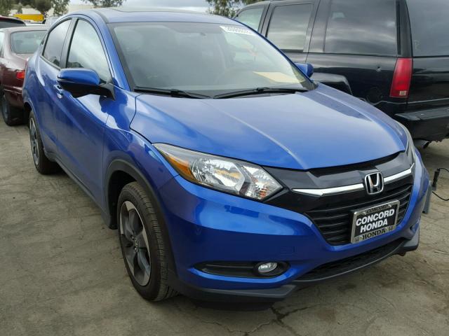 3CZRU5H53JM702573 - 2018 HONDA HR-V EX BLUE photo 1