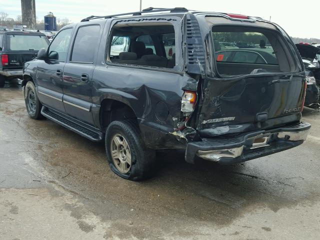 3GNEC16Z03G266487 - 2003 CHEVROLET SUBURBAN C BLACK photo 3