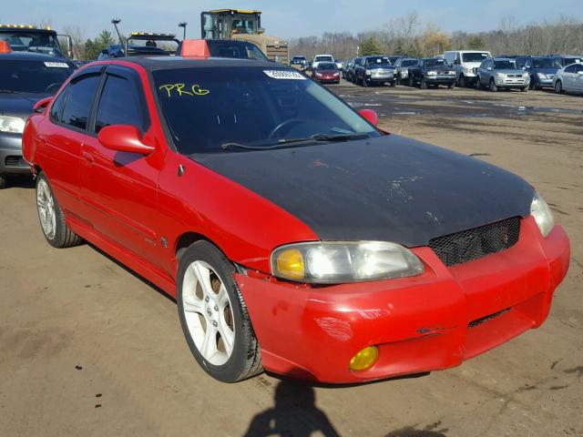 3N1AB51A22L728902 - 2002 NISSAN SENTRA SE- RED photo 1