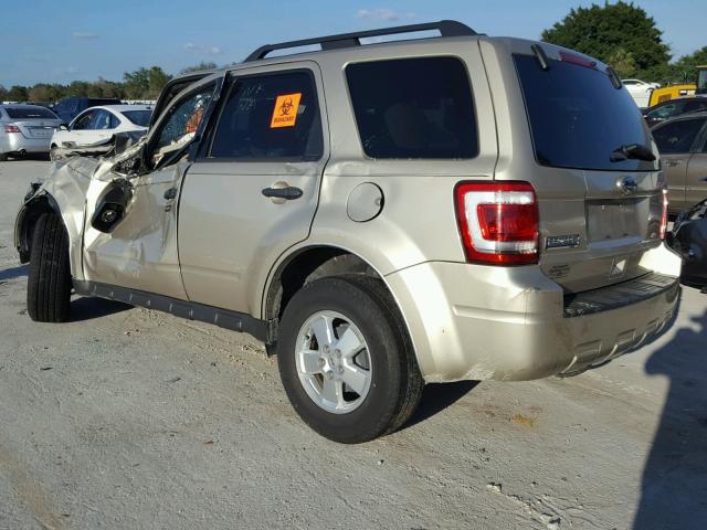 1FMCU0D7XCKB49528 - 2012 FORD ESCAPE XLT TAN photo 3