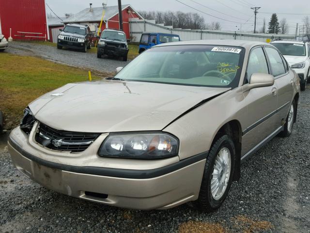 2G1WF55E619254323 - 2001 CHEVROLET IMPALA 金色 照片 2