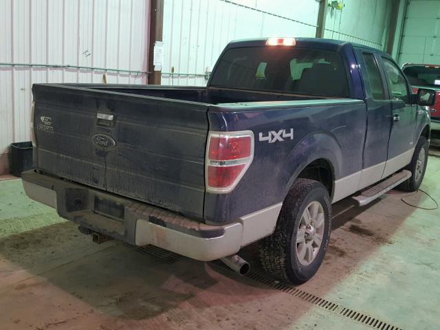 1FTFX1ET0CFB94593 - 2012 FORD F150 SUPER BLUE photo 4