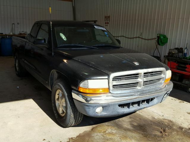 1B7GL23XXVS301056 - 1997 DODGE DAKOTA BLACK photo 1