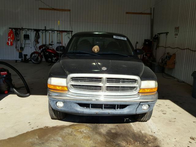 1B7GL23XXVS301056 - 1997 DODGE DAKOTA BLACK photo 9