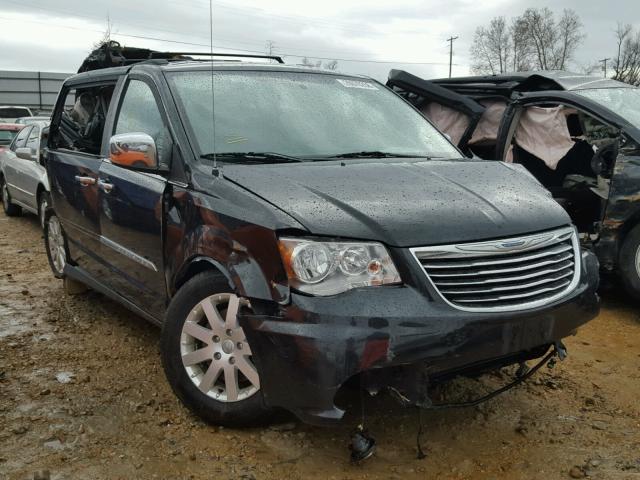 2C4RC1CG7CR363855 - 2012 CHRYSLER TOWN & COU BLACK photo 1