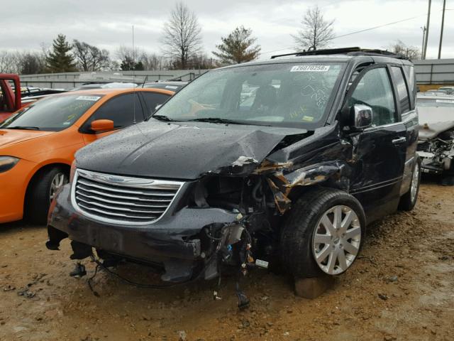 2C4RC1CG7CR363855 - 2012 CHRYSLER TOWN & COU BLACK photo 2