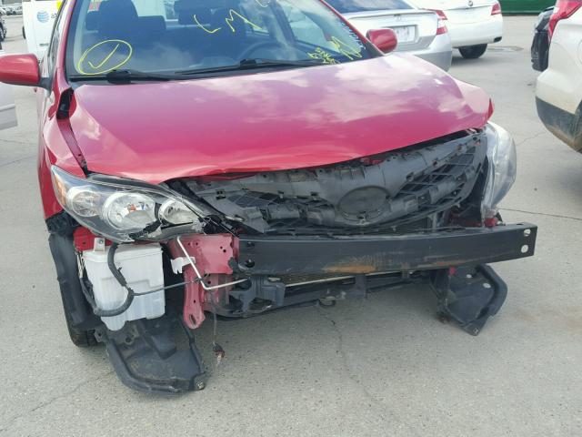 2T1BU4EE5CC777034 - 2012 TOYOTA COROLLA BA RED photo 9