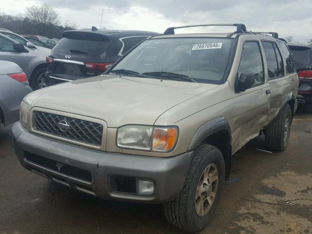 JN8DR09Y91W571277 - 2001 NISSAN PATHFINDER TAN photo 2