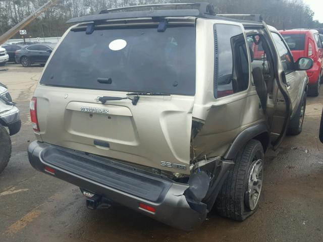 JN8DR09Y91W571277 - 2001 NISSAN PATHFINDER TAN photo 4