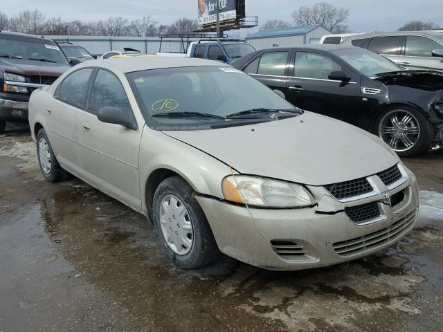 1B3EL46X76N245688 - 2006 DODGE STRATUS SX TAN photo 1