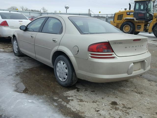 1B3EL46X76N245688 - 2006 DODGE STRATUS SX TAN photo 3