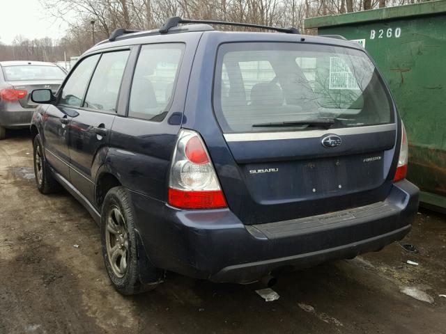 JF1SG63656H730476 - 2006 SUBARU FORESTER 2 BLUE photo 3