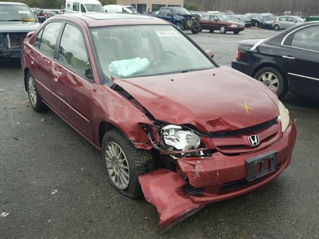 2HGES26725H584065 - 2005 HONDA CIVIC EX MAROON photo 1