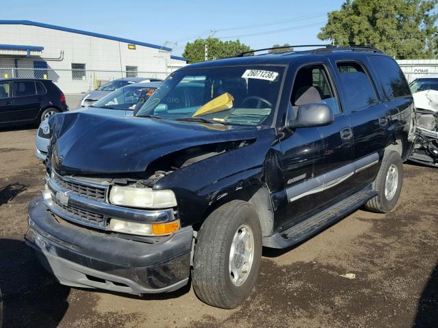 1GNEC13T92R289264 - 2002 CHEVROLET TAHOE C150 BLACK photo 2