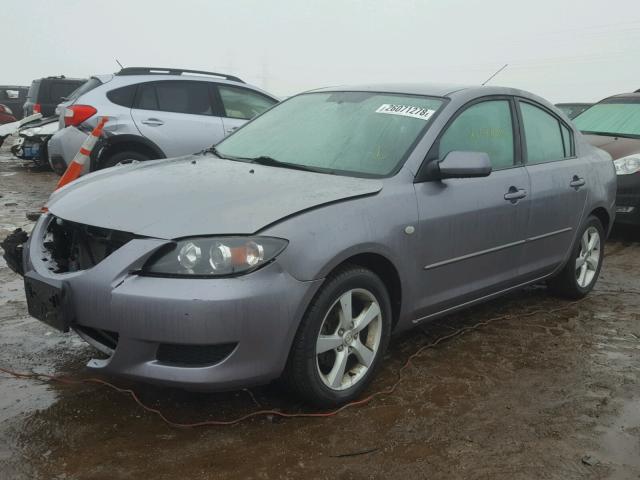 JM1BK32G861511814 - 2006 MAZDA 3 I GRAY photo 2