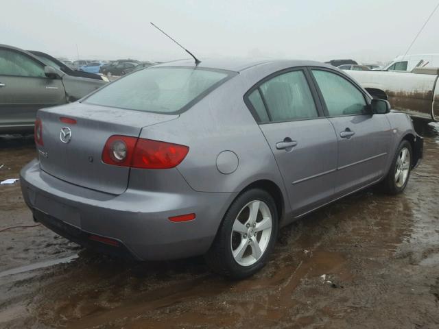 JM1BK32G861511814 - 2006 MAZDA 3 I GRAY photo 4