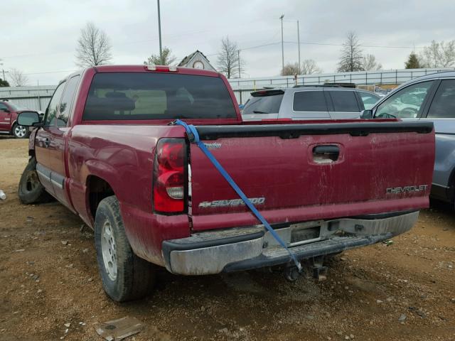 2GCEC19T741385048 - 2004 CHEVROLET SILVERADO MAROON photo 3