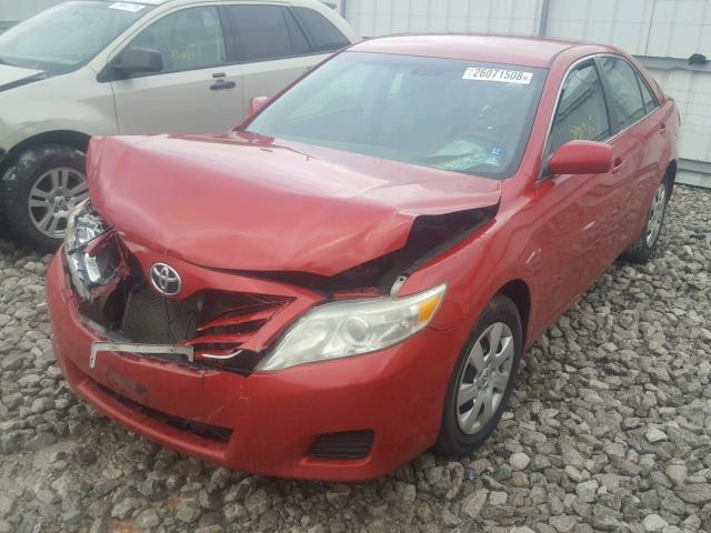 4T1BF3EKXAU058237 - 2010 TOYOTA CAMRY BASE RED photo 2