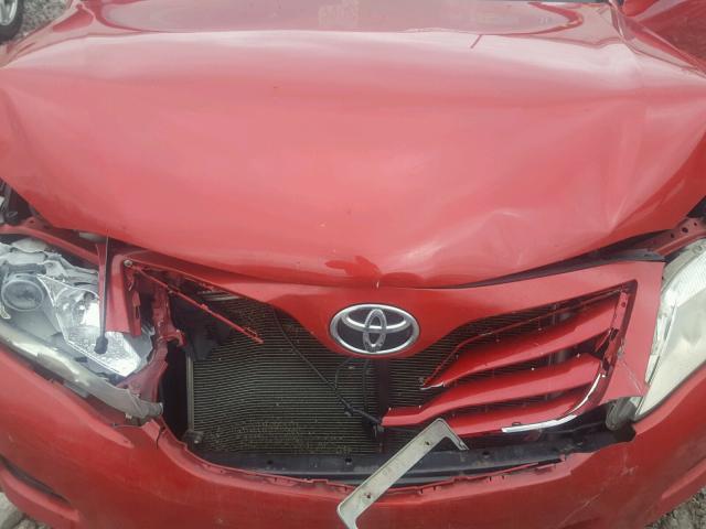 4T1BF3EKXAU058237 - 2010 TOYOTA CAMRY BASE RED photo 7