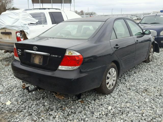 4T1BE32K36U715295 - 2006 TOYOTA CAMRY LE BLACK photo 4