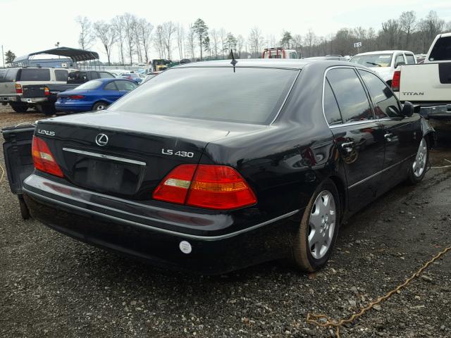 JTHBN30F820089141 - 2002 LEXUS LS 430 BLACK photo 4