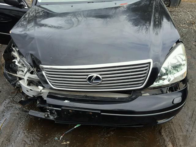 JTHBN30F820089141 - 2002 LEXUS LS 430 BLACK photo 7