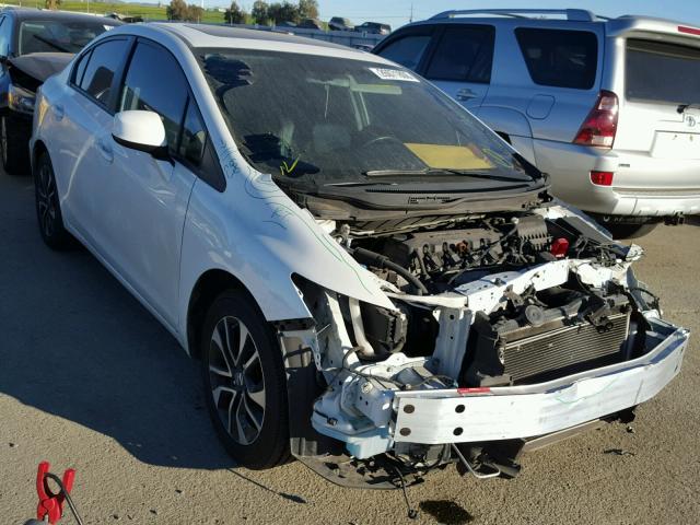 19XFB2F90DE227403 - 2013 HONDA CIVIC EXL WHITE photo 1