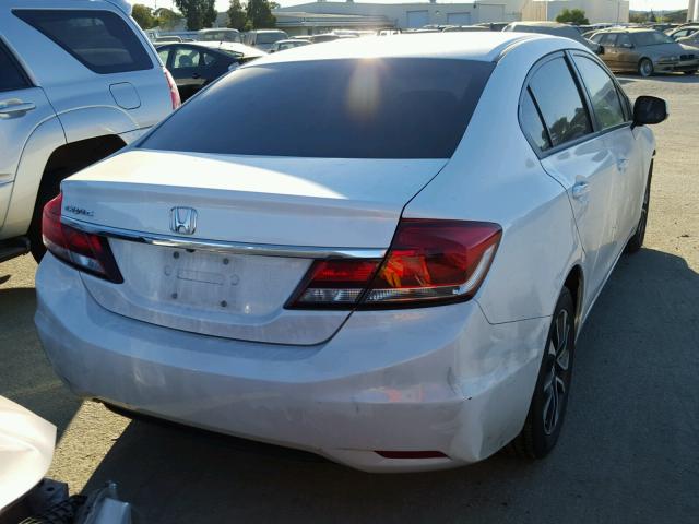 19XFB2F90DE227403 - 2013 HONDA CIVIC EXL WHITE photo 4