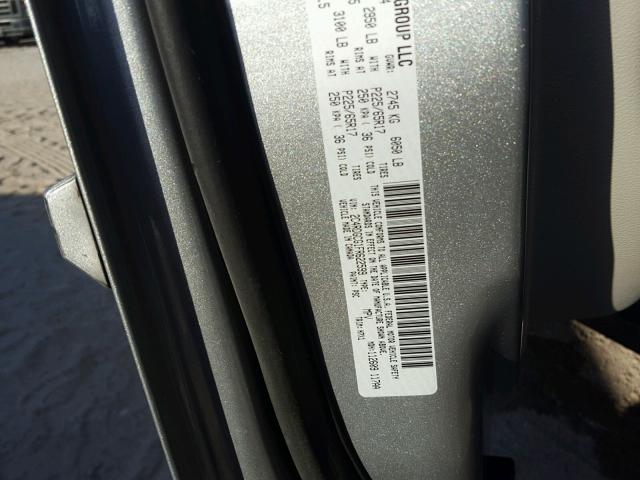 2C4RDGCG1FR622599 - 2015 DODGE GRAND CARA GRAY photo 10