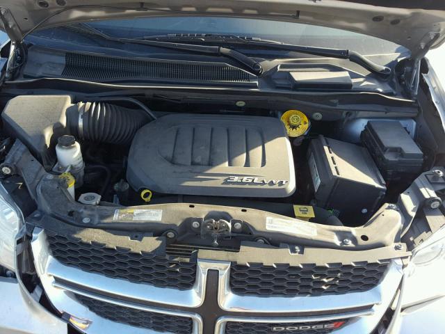 2C4RDGCG1FR622599 - 2015 DODGE GRAND CARA GRAY photo 7