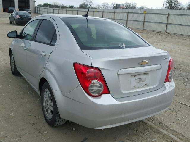 1G1JA5SH0C4149192 - 2012 CHEVROLET SONIC LS 银色 照片 3