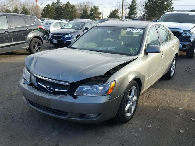 5NPEU46F77H218317 - 2007 HYUNDAI SONATA SE GREEN photo 2