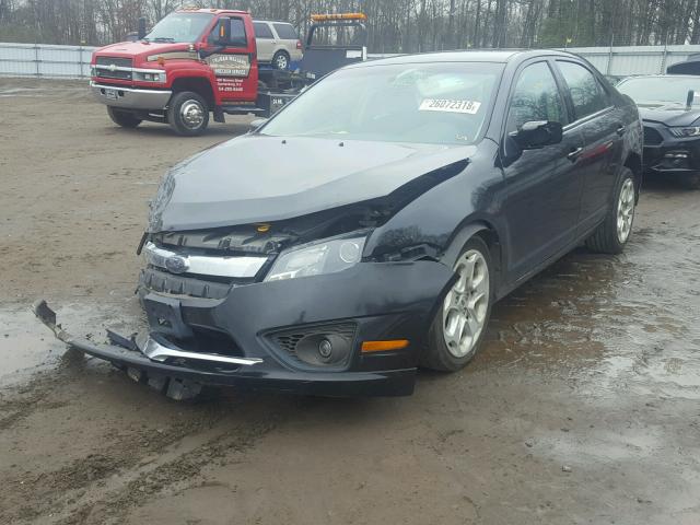 3FAHP0HA5AR222486 - 2010 FORD FUSION SE BLACK photo 2