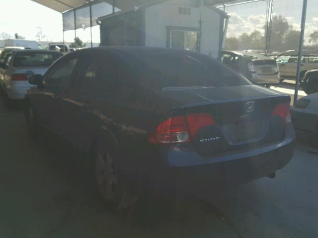 JHMFA16837S003787 - 2007 HONDA CIVIC EX ლურჯი ფოტო 3