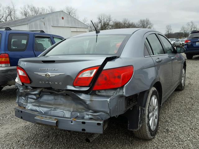 1C3LC46B19N514870 - 2009 CHRYSLER SEBRING LX BLUE photo 4