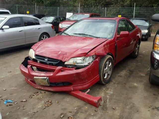 1HGCG2255YA024749 - 2000 HONDA ACCORD EX RED photo 2