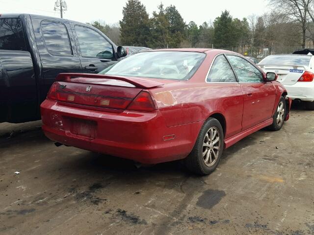 1HGCG2255YA024749 - 2000 HONDA ACCORD EX RED photo 4