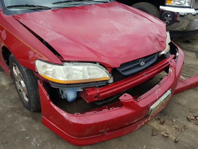 1HGCG2255YA024749 - 2000 HONDA ACCORD EX RED photo 9