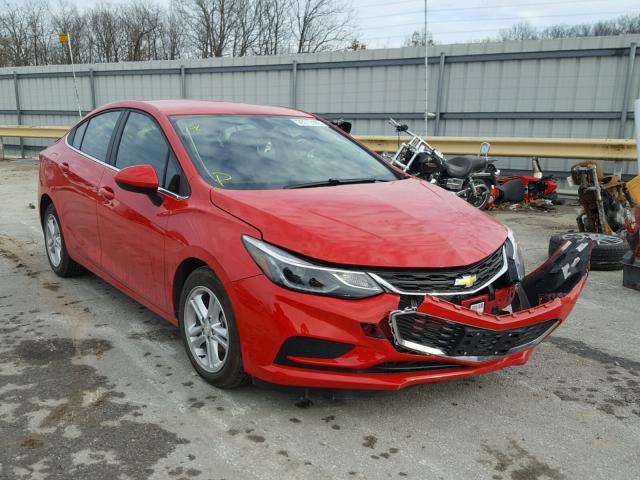 1G1BH5SE9H7264109 - 2017 CHEVROLET CRUZE LT RED photo 1